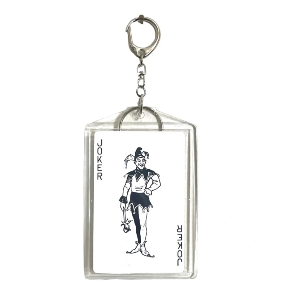 Tiffany & Co Vintage Brooklyn Bridge Joker Playing Card Bag Charm Keychain w COA